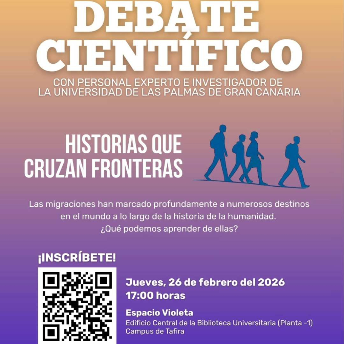 La ULPGC organiza el debate científico «Historias que cruzan fronteras» para reflexionar sobre el fenómeno migratorio