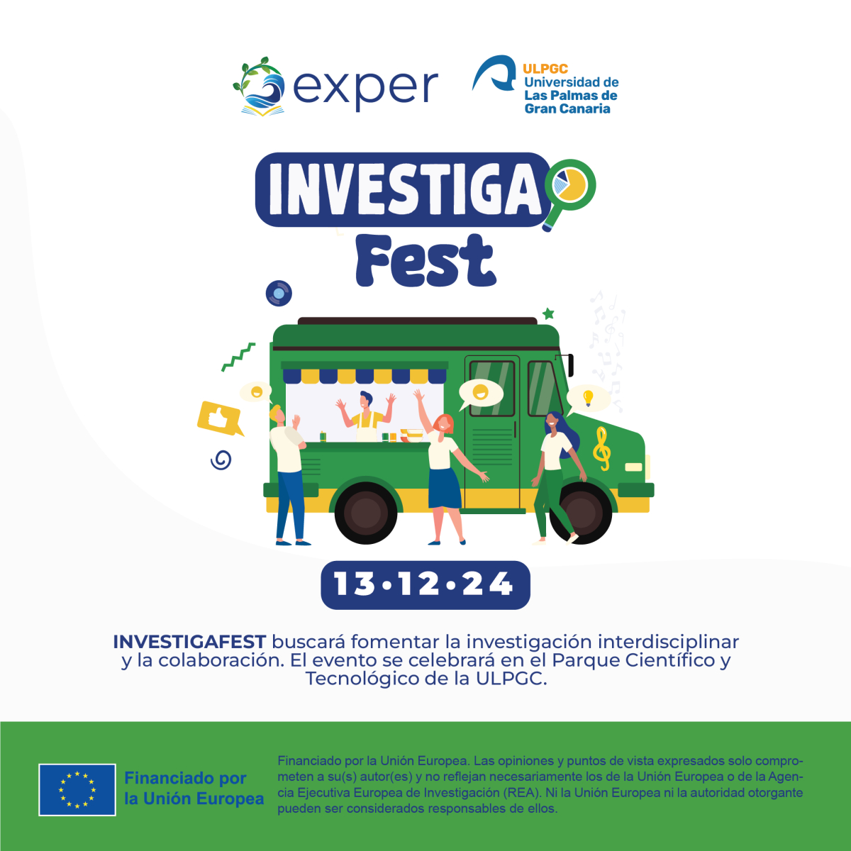 La ULPGC anuncia INVESTIGAFEST – Un festival de investigación y colaboración con networking, comida y música en vivo