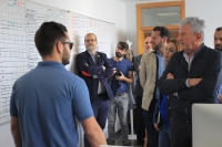 Los líderes de Nueva Canarias visitan el Parque Científico Tecnológico en el Campus de Tafira